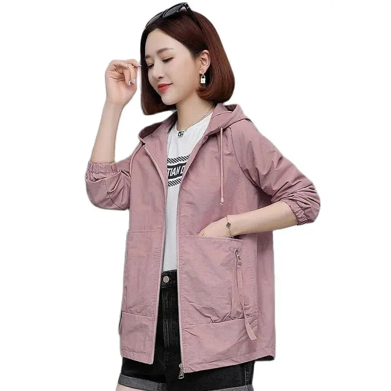 Trench Da Donna Medio-Lungo Primavera E Autunno Indossare Versione Coreana Giacca Casual Ampia E Versatile Giacca Da Donna Trench Wo