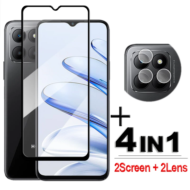 4 In1 Per Honor 70 Lite Glass Honor 70 Lite 5G Vetro Temperato 2.5D Full Cover Screen Protector Honor 70 Lite Lens Film 6.5 Pollici