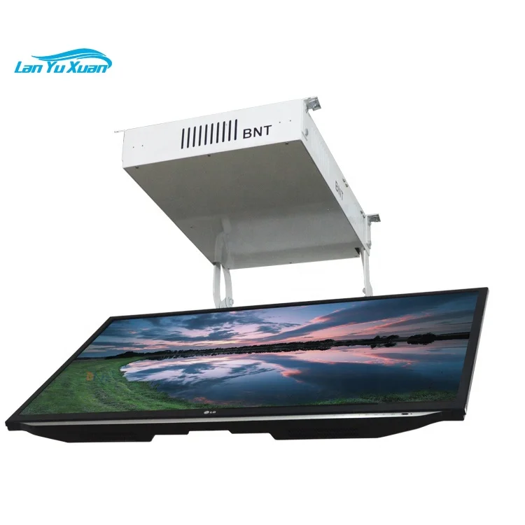 Bnt Staffe Di Montaggio Tv Nascoste A Soffitto Da 75 Pollici Sollevatore Motorizzato Ribaltabile Automatico