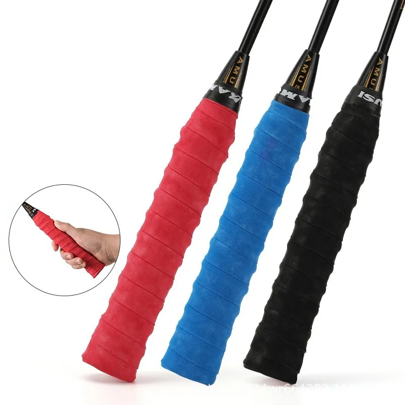 1 Pz Badminton Racket Grips Sweatband Pu Hand Glue Antiscivolo Tennis Racket Grips Sweat Tape Padel Sticky Grip Accessori Ac102