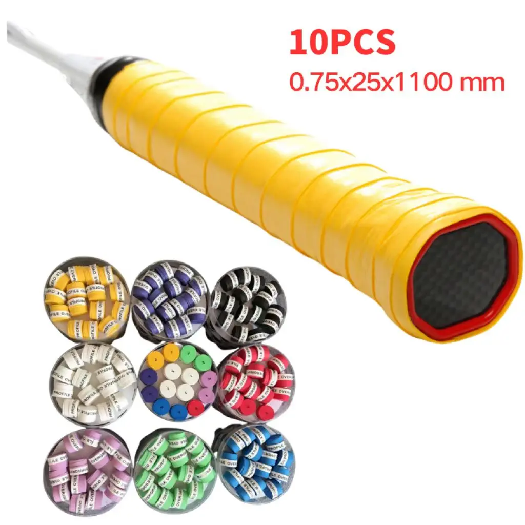 Racchetta Da Tennis Overgrip Antiscivolo Racchetta Da Tennis Grips Accessorio Per Padel Shock Tennis Badminton Squash Training Sweatband 10 Pezzi
