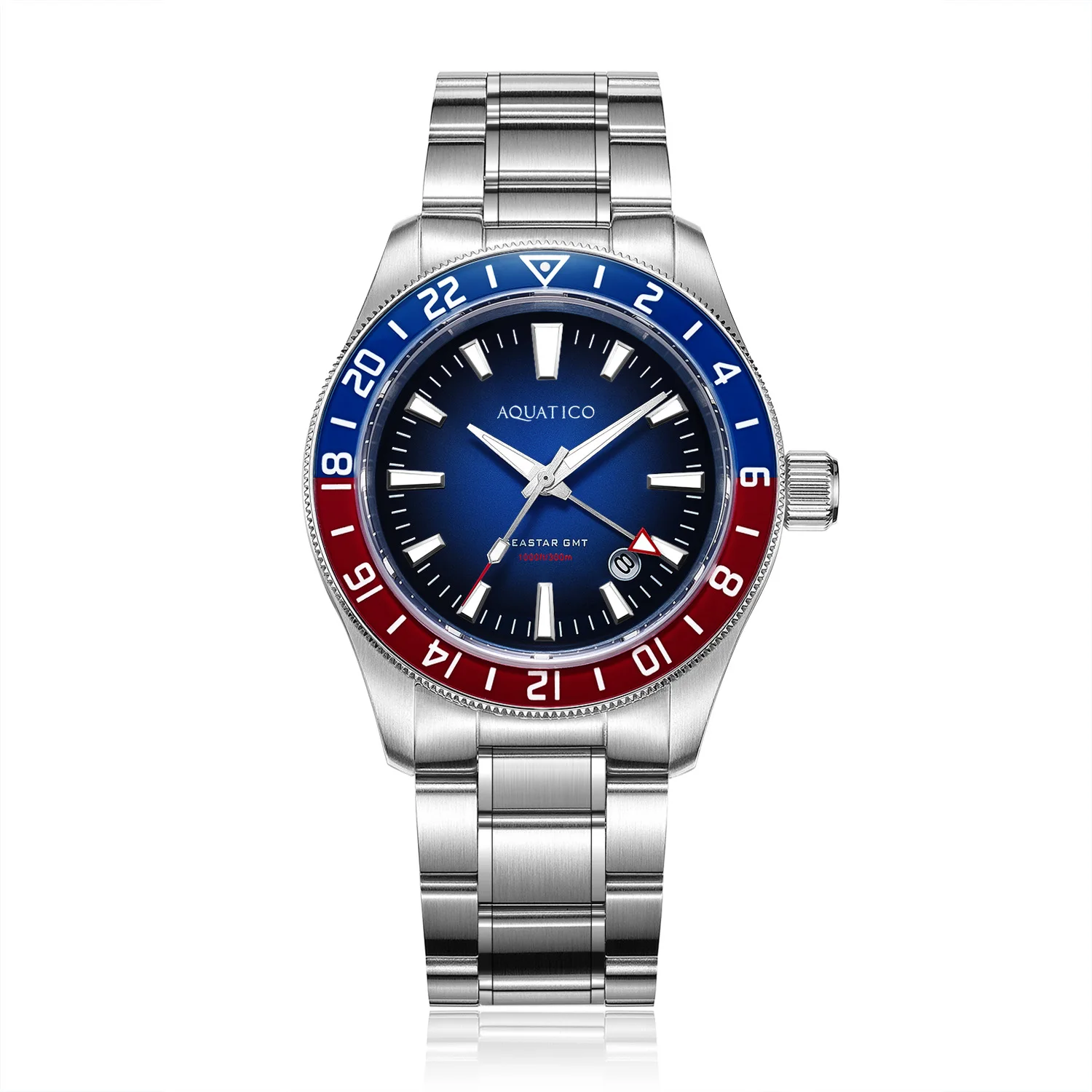 Sea Star Gmt Blue Dial Pepsi Lunetta Intarsio
