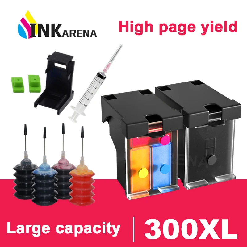 Sostituzione Cartucce D'Inchiostro Inkarena 300Xl Per Hp 300 Xl Per Hp300 Per Hp 300 Deskjet D1660 D2560 D2660 D5560 F2420 F2480 F2492