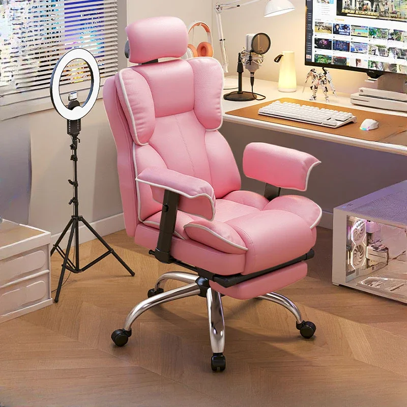 Fancy Luxairy Sedia Da Ufficio Direzionale Lazy Nordic Design Comoda Sedia Da Ufficio Per Computer Cute Kawaii Sillas De Oficina Furniture