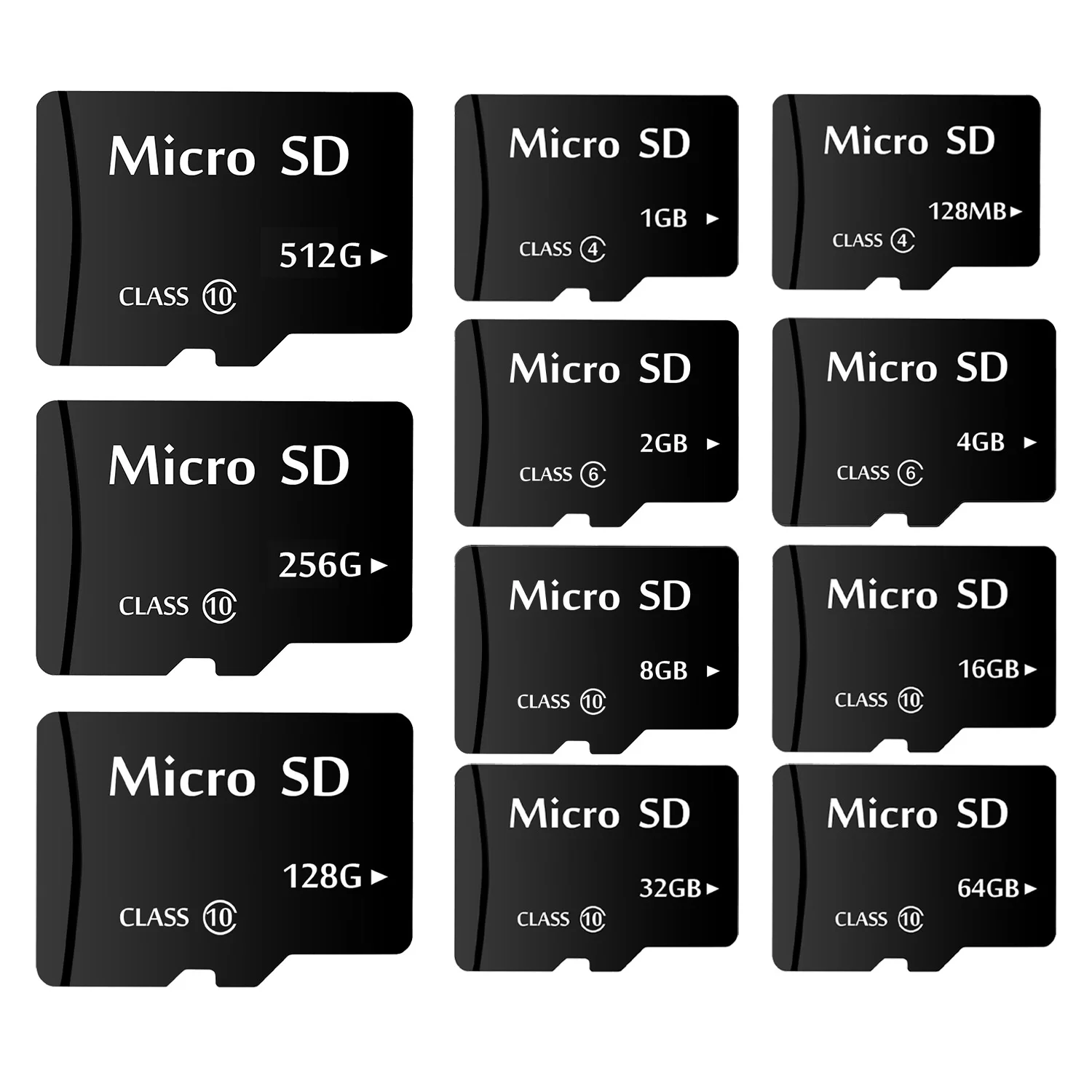 Scheda Di Memoria Micro Sd U3 128Gb 64Gb 32Gb V30 C10 16Gb 8Gb 4Gb 2Gb 1Gb 512Mb 256Mb 128Mb A1 Schede Microsd Per Telefono