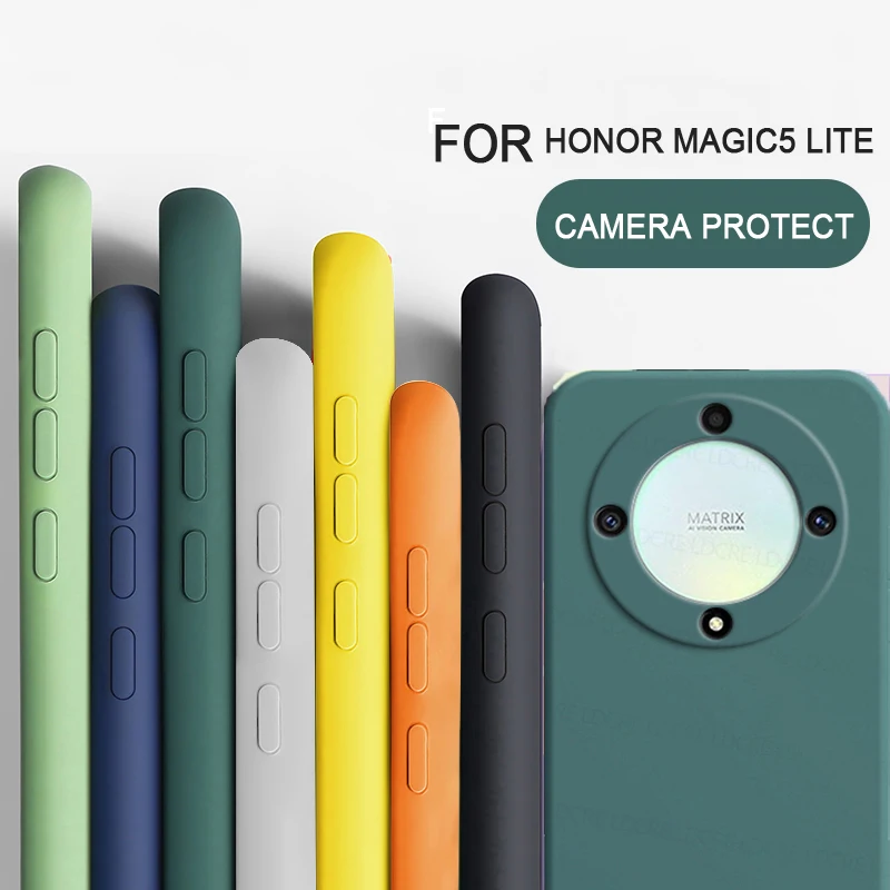 Per Honor Magic5 Lite Custodia Quadrata Antiurto In Silicone Liquido Tpu Honor Magic5 Magic5 Pro/Magic4 Magic4 Pro Magic4 Ultimate