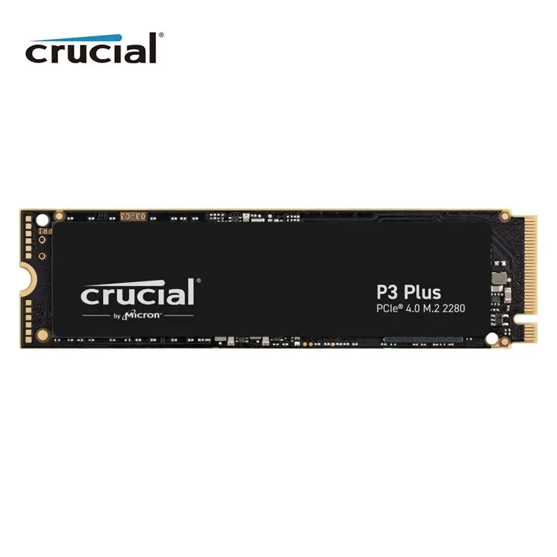 Crucial P3 Plus 2Tb 1Tb 500Gb Pcie Gen4 3D Nand Nvme M.2 Ssd, Fino A 5000 Mb/S
