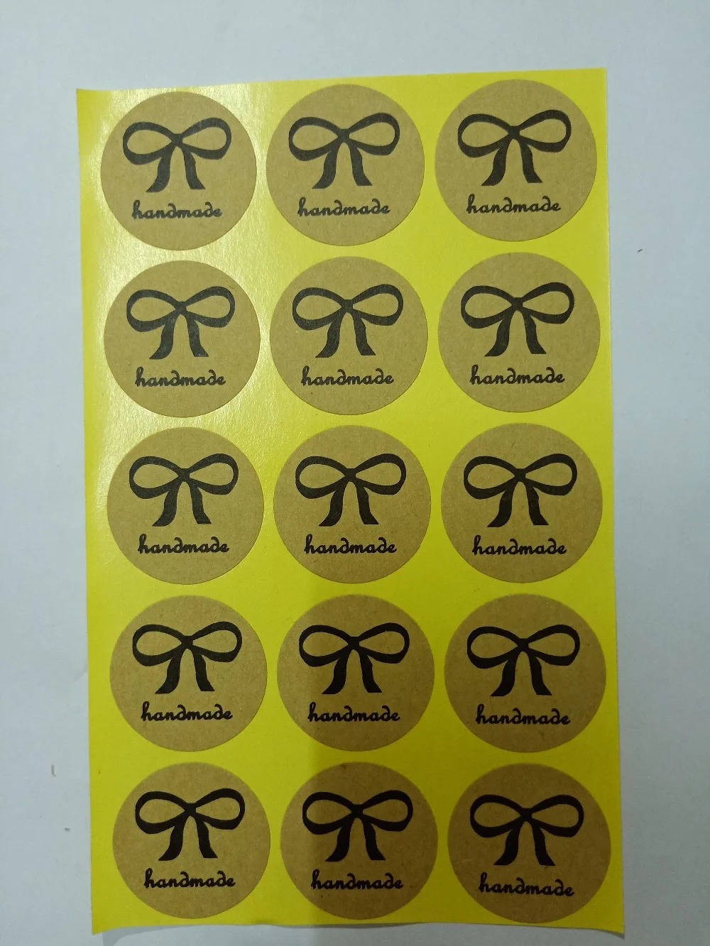 1000 Unids Al Por Mayor Etiqueta De Papel En Blanco Etiqueta Forma Redonda Diy Kraft Etiqueta 3 Cm
