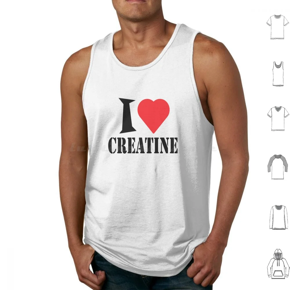 I Love Creatina Canotte Gilet Senza Maniche I Love Creatina I Love Tren I Love Turkestrone Creatina Tren Creatina Meme I Love