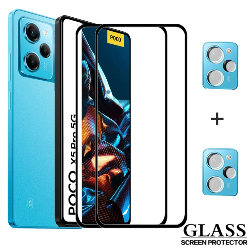 Poco X5 Pro,Pellicola Vetro Poco F5 Pro Vetro Per Fotocamera Xiaomi Poko X3 Gt X 5 Pro Smartphone Pocco X 5 M3 5G Poco X3 Poco X3 X4 Pro Protezioni Di