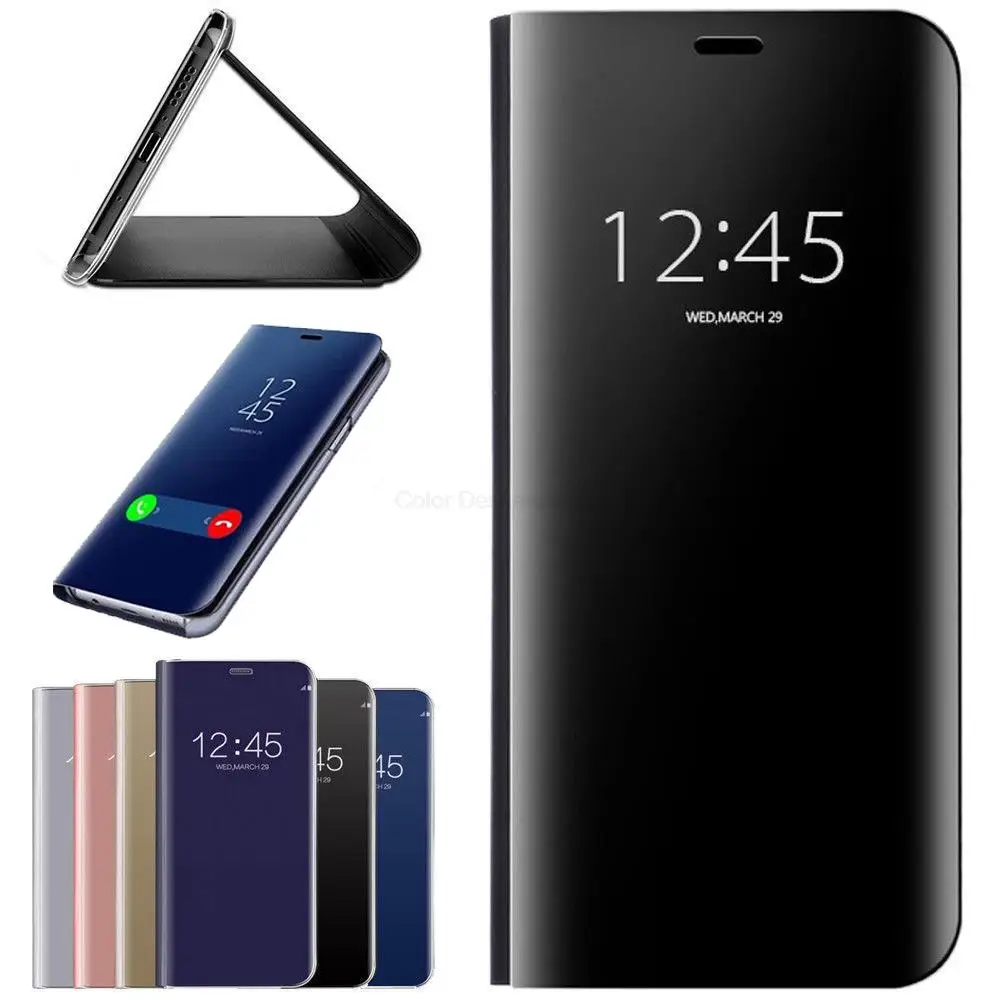 No Thing Phone 1 Case Smart Mirror Flip Leather Cover For Nothingphone Nothing Phone 1 5G A063 6.55" Magnetic Book Stand Coque