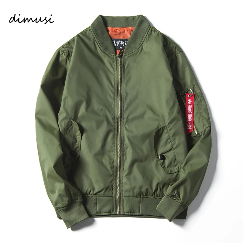 Dimusi Autunno Bomber Giacche Uomo Air Force One Jacket Jaqueta Mens Causale Amry Pilot Bomber Jacket Polo Giacche Abbigliamento Uomo