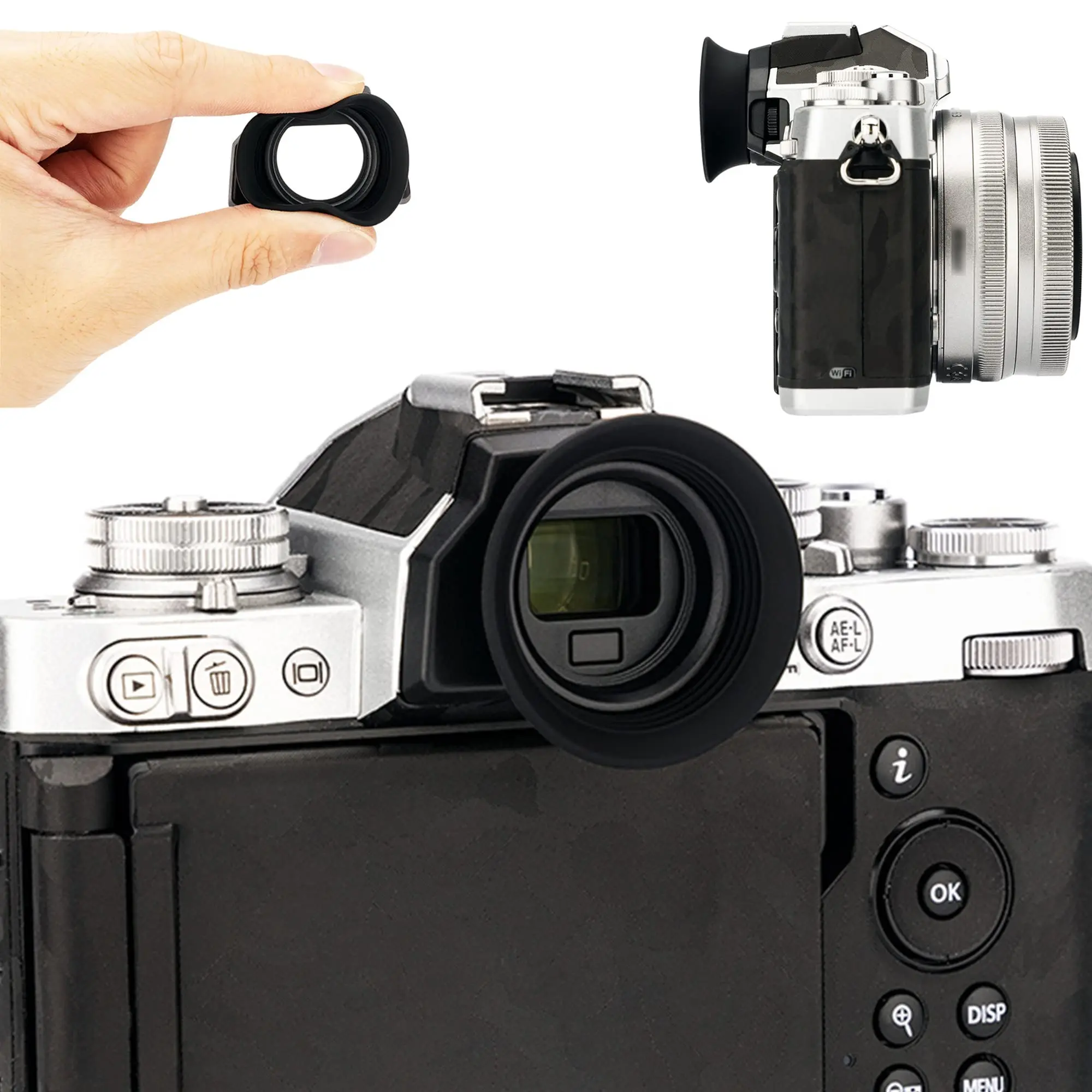 Zfc Soft Silicon Camera Viewfinder Eyecup Eyepiece Eyeshade Per Nikon Zfc Z Fc Camera Sostituisce Nikon Dk-32 Eye Cup Protector