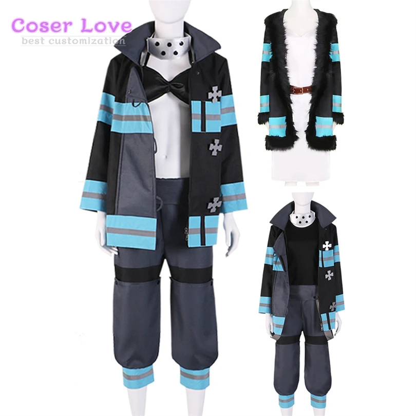 Costume Cosplay Fire Force Enen No Shouboutai Tamaki Kotatsu Princess Hibana Maki Oze Halloween Carnival Outfit