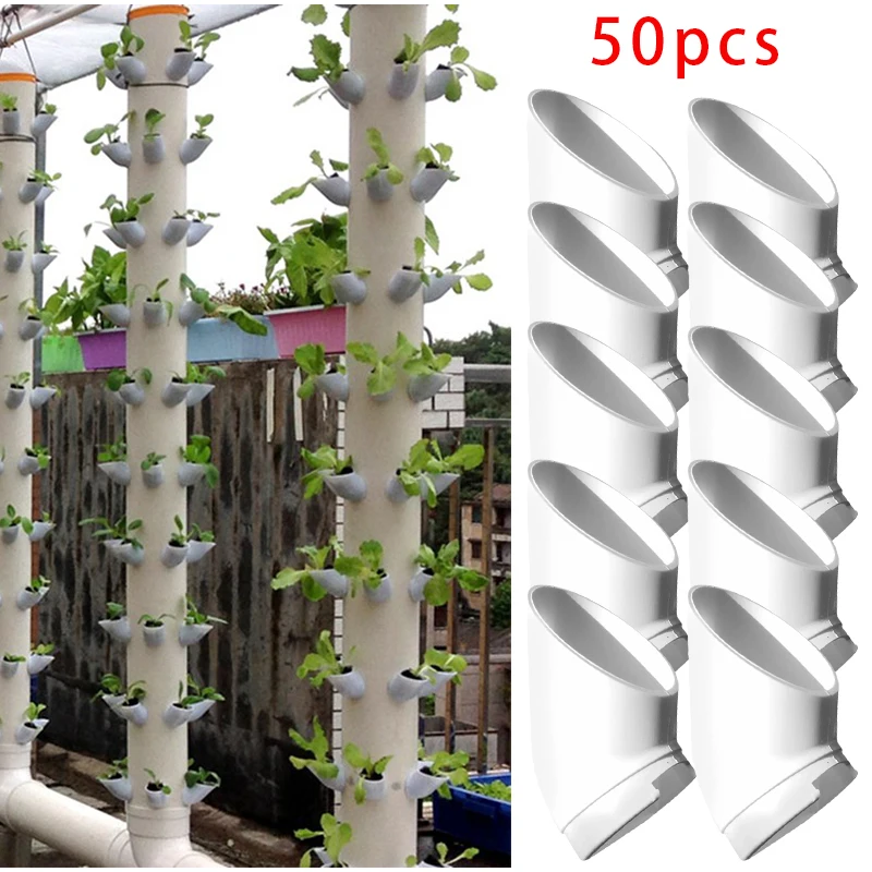 Fai Da Te Torre Idroponica Giardino Sistema Di Coltivazione Kit Tubo In Pvc Idroponica Verdure Coltivazione Verticale Vasi Per Tazze