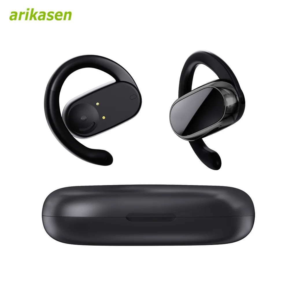 Cuffie Open Ear Auricolari Wireless Bluetooth 5.3 Auricolari True Open Ear Con Auricolari Girevoli 48Hrs Playtime Microfoni Per Bassi Profondi