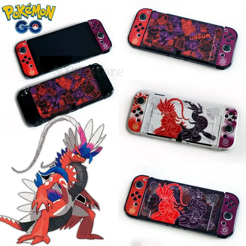 Pokemon Scarlet E Violet Switch Case Per Nintendo Switch Ns Oled Lite Cartoon Anime Antiurto Shell Accessori Per Console Di Gioco