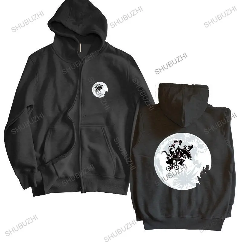 Felpa In Cotone Felpe Maschili Neu Rare Et E.T. Bmx Moon Aliens Mashup Sci-Fi Geek 80'S Cos Shubuzhi Men Autunno Inverno Zipper