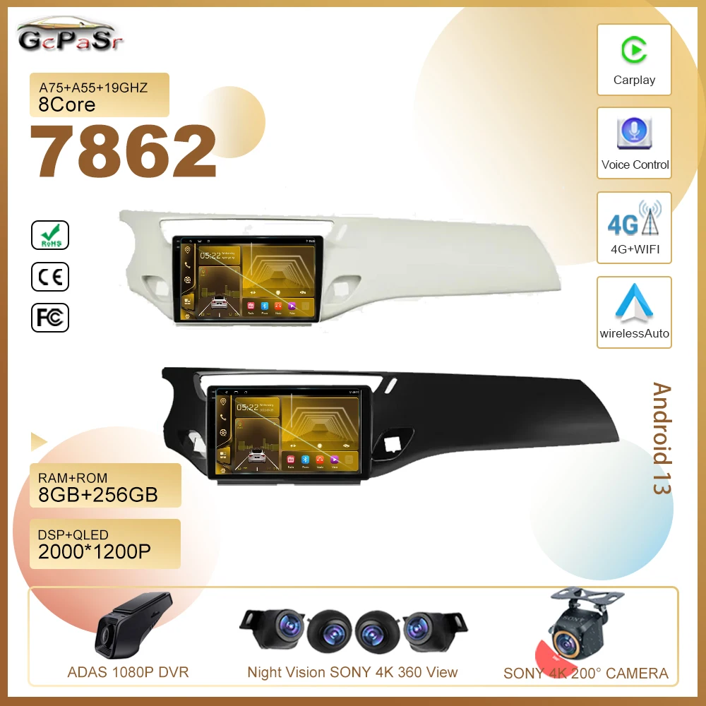 Carplay Android Auto 4G Wifi Gps Per Citroen C3 Ds3 2010 - 2016 Autoradio 2Din Lettore Android Autoradio Autofdio Car Audio