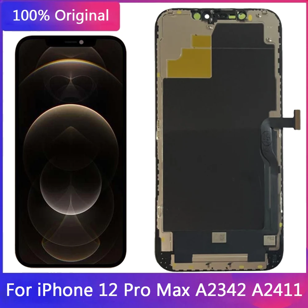 Originale Per Iphone 12 Pro Max Schermo Lcd Sostituzione Display Oled 6.7 "Iphone 12 Pro Max A2342 A2411 Display Lcd