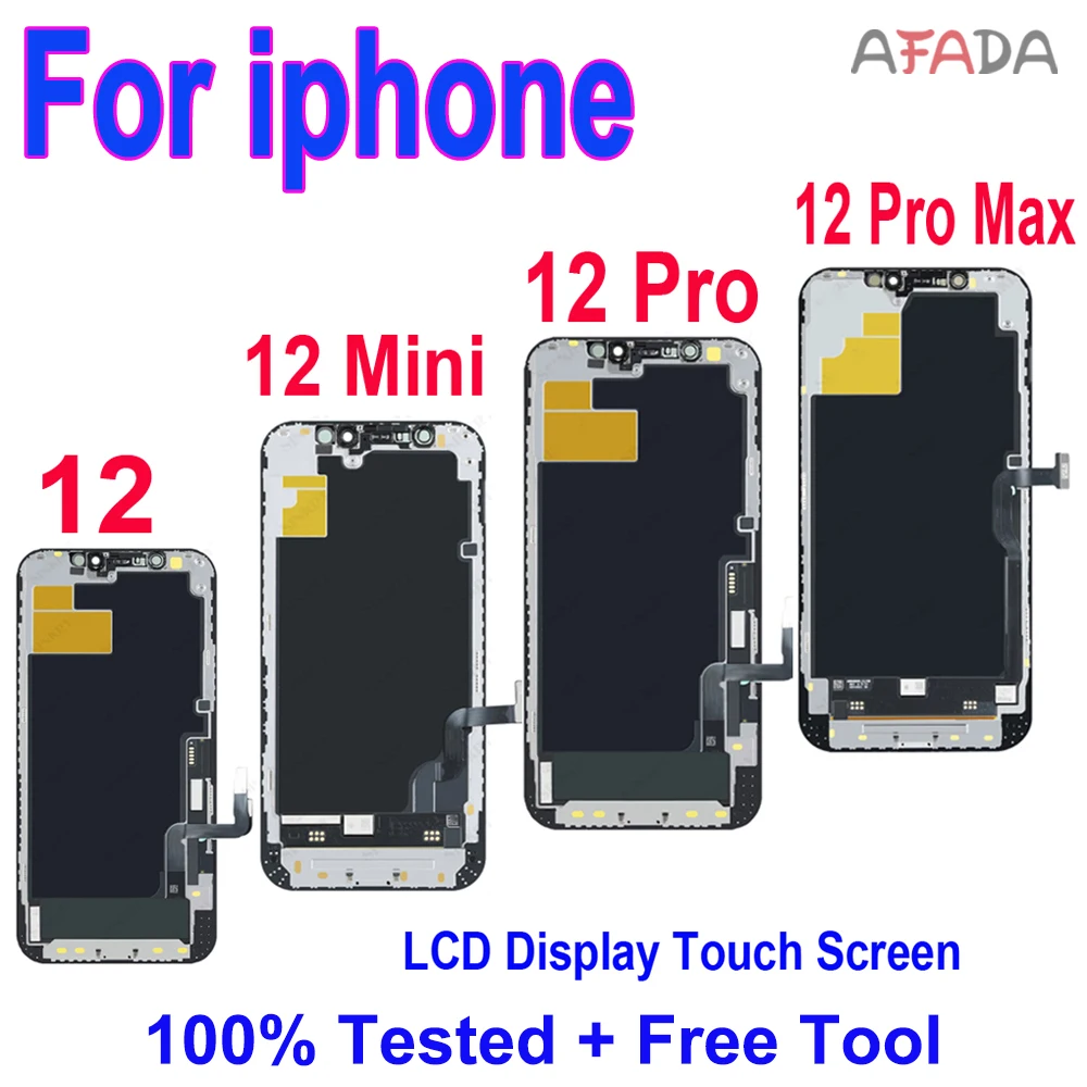 Aaa ++ Per Iphone 12 Iphone 12 Mini Iphone 12 Pro Iphone 12 Pro Max Display Lcd Touch Screen Digitizer Assembly Sostituzione