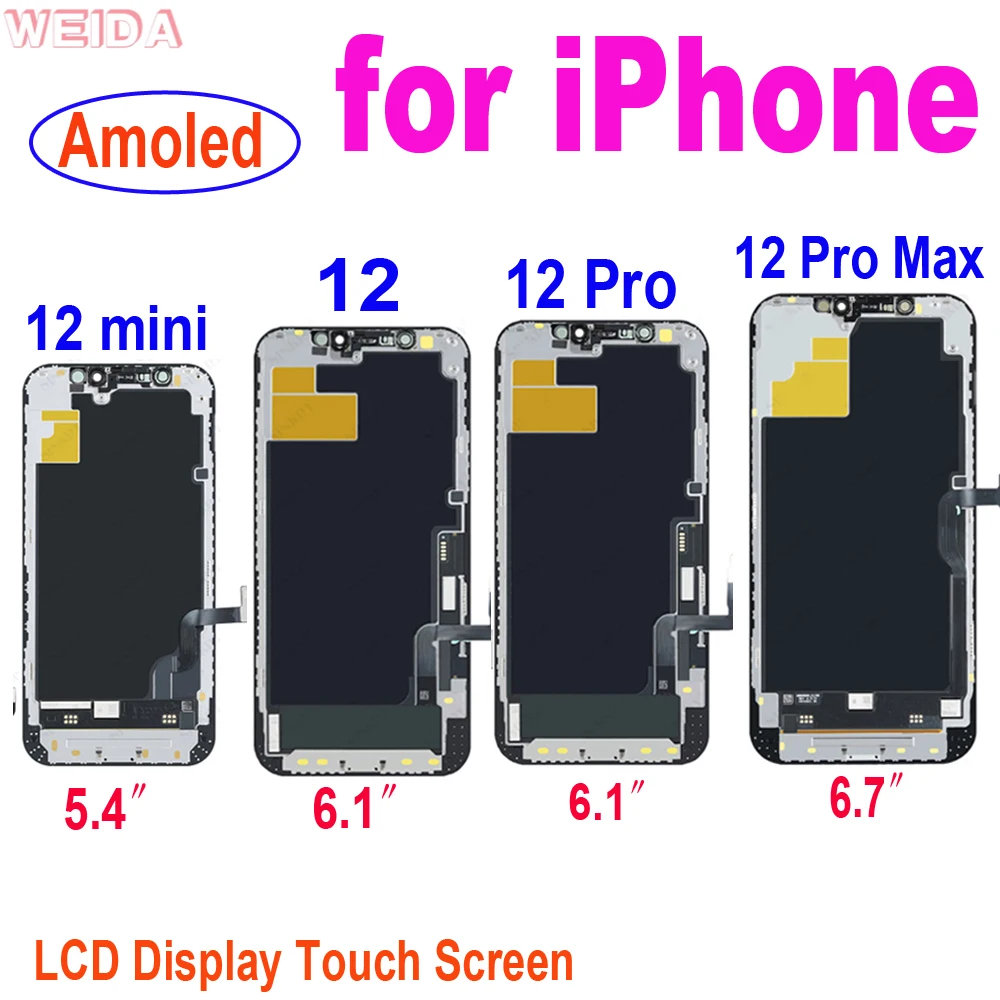 Originale Oled Incell Per Iphone 12 Iphone 12 Pro Iphone 12 Mini Iphone 12 Pro Max Display Lcd Touch Screen Digitizer Assembly
