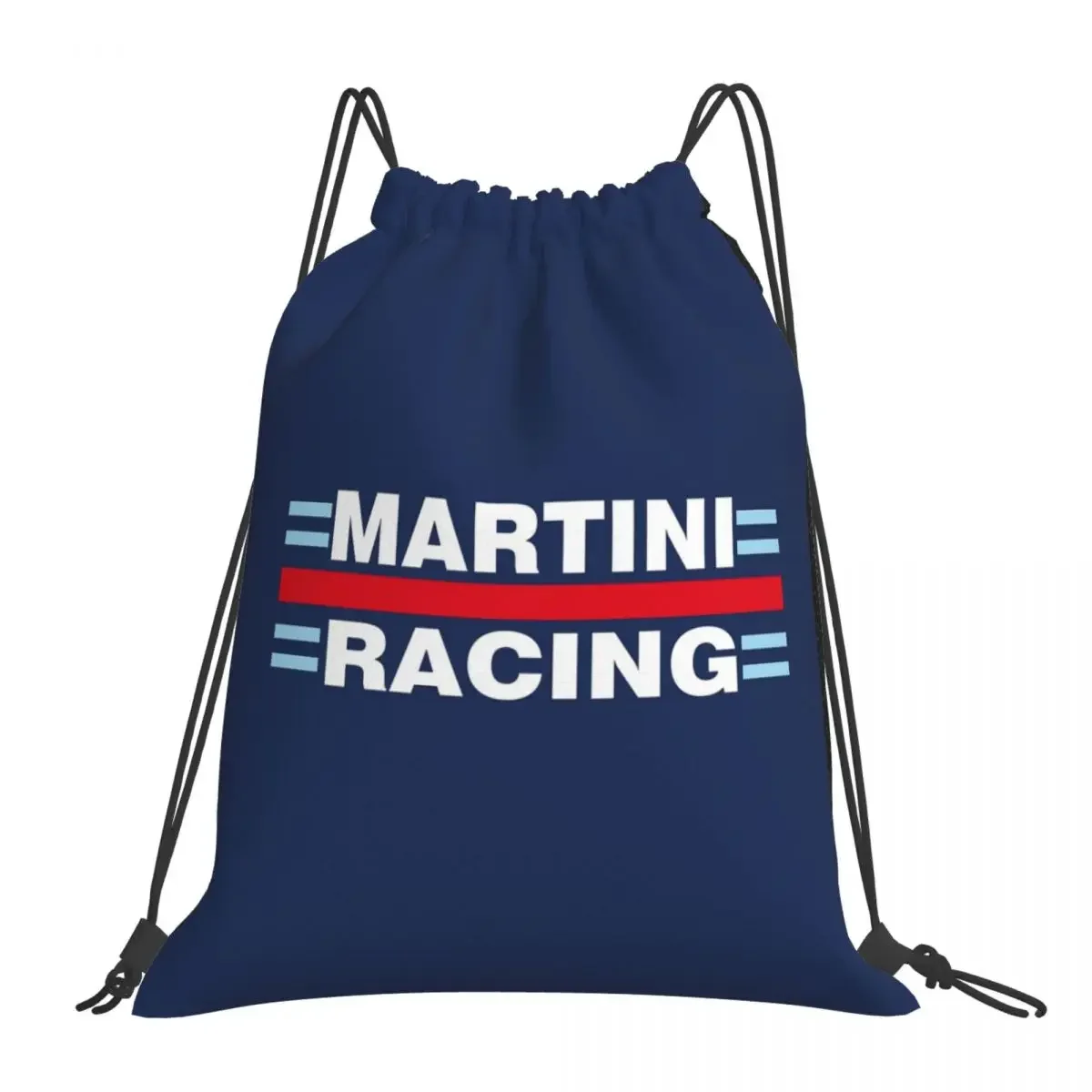 Martini Racing (Backgroundless) Zaino Portatile Con Coulisse Borse Con Coulisse Bundle Pocket Shoes Bag Book Bags For Travel School