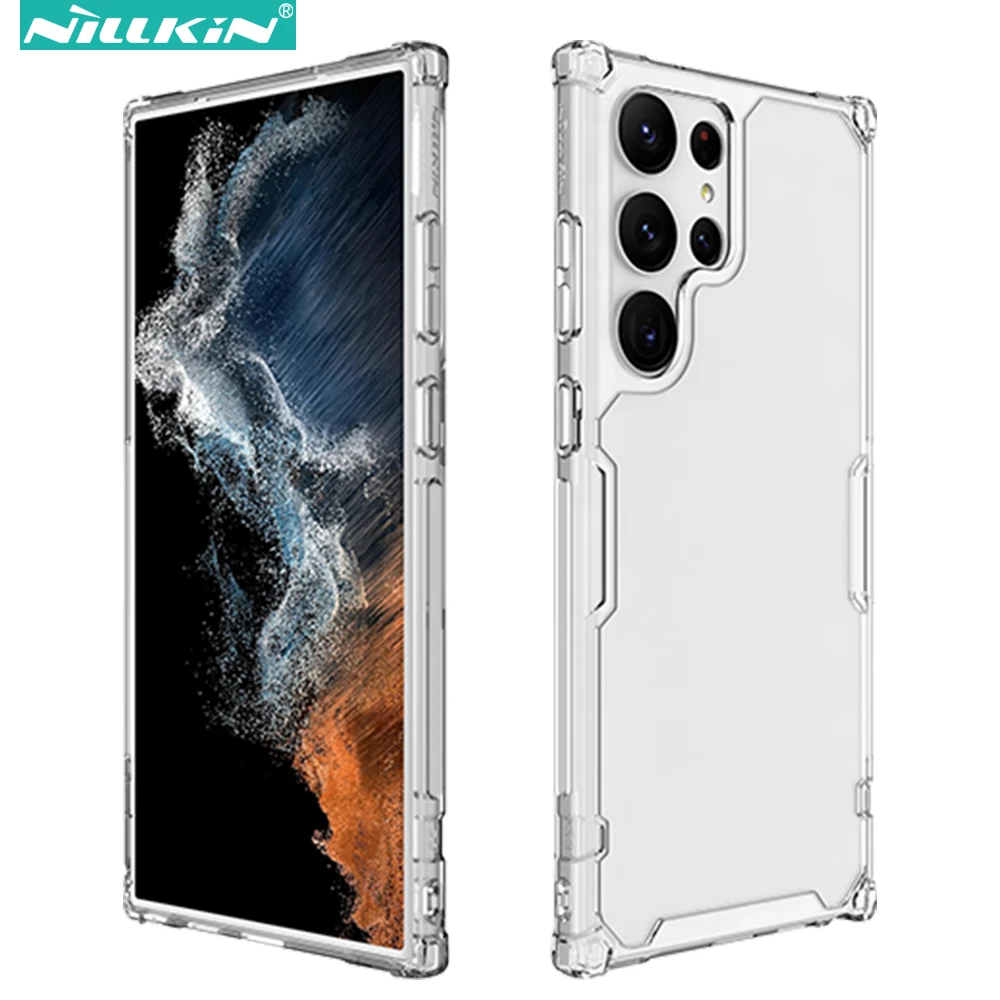Custodia Nillkin Nature Tpu Pro Per Samsung Galaxy S23 Ultra / S23 Plus S23 +, Cover Posteriore Morbida Trasparente In Silicone Tpu + Pc