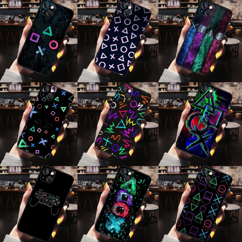 Custodia Posteriore Da Gioco Ps Gamer Per Iphone 11 13 14 Pro Max 12 Mini Xs Max Xr X 6 7 8 Plus Se 2020 Cover Coque