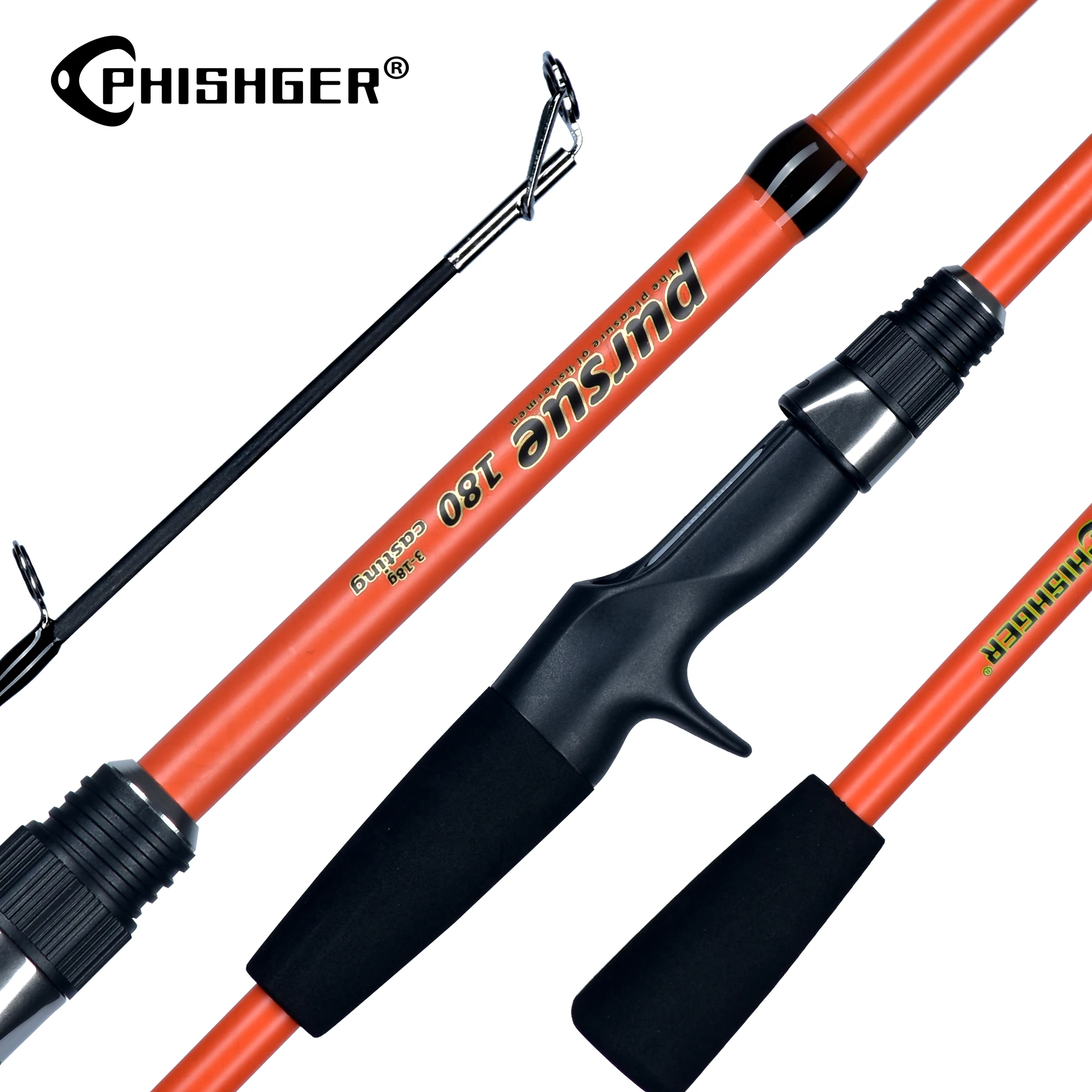Phishger Spinning Casting Mini Rock Fishing Rods 2.1/1.8M Carbon Travel Baitcasting Peso 3-18G Fast Ultralight Lure Winterpole