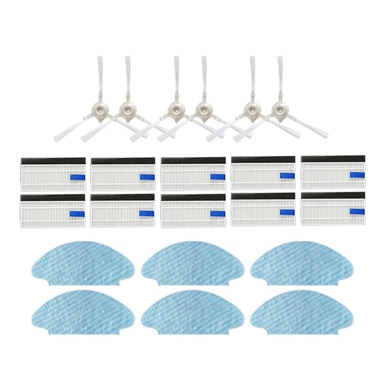 I Migliori Offerte Ricambi Per Aspirapolvere Per Tefal X-Plorer Serie Rg6825/Rg6871/Rg6875 Spazzole Principali Laterali Con Filtro Robot Pad Per La Pu
