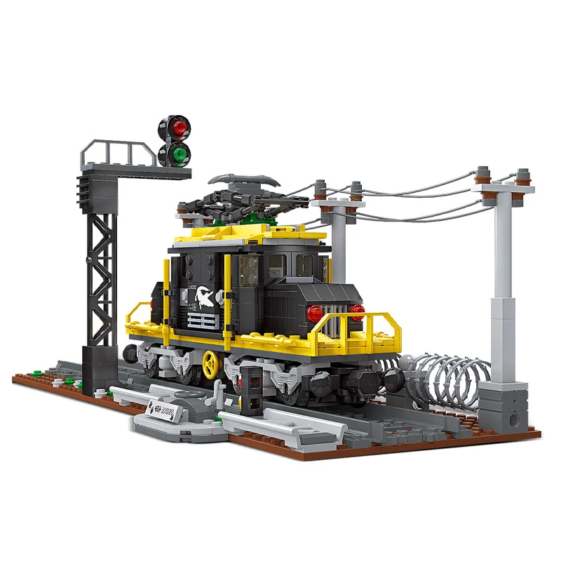 Coccodrillo Steam Train Model Moc 20Th Century Industrial Revolution Series Building Blocks City Bricks Toys Compatibile Con Lego