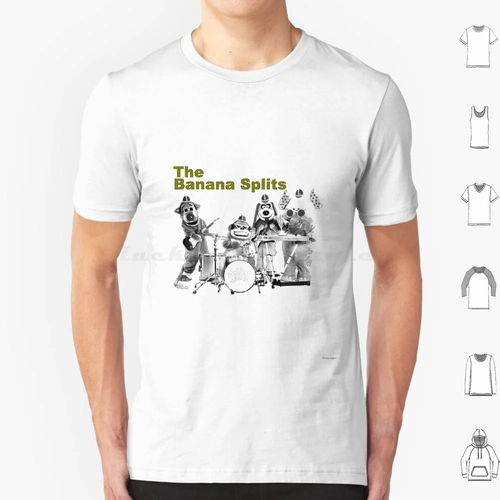 Banana Split T Shirt Big Size 100% Cotone Banana Split Banana Split The Banana Split Kids Tv Tv Comedy Cult 70S
