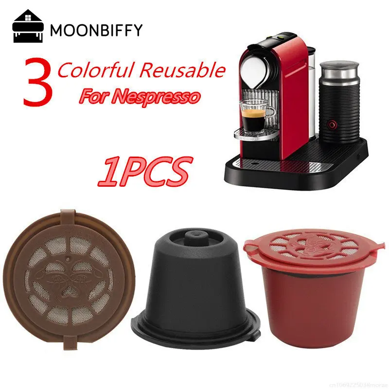 1 Pz Capsule Di Caffè Riutilizzabili Per Nespresso Herbruikbare Hervulbare Machine Tassimo Capsulas De Cafe Recargables Dolce Gusto