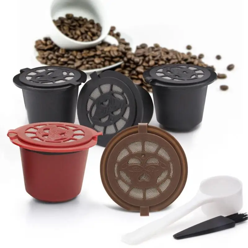 1 Pz Capsule Di Caffè Riutilizzabili Per Nespresso Herbruikbare Hervulbare Machine Tassimo Capsulas De Cafe Recargables Dolce Gusto