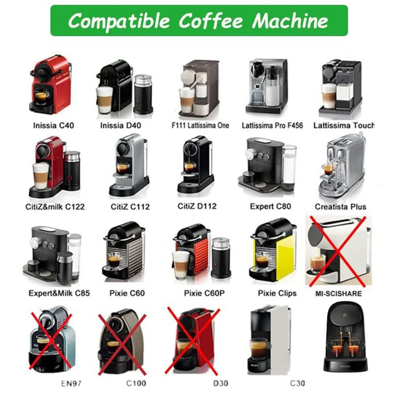 Cialde Di Caffè Riutilizzabili Capsule Di Caffè Riutilizzabili Cialde Riutilizzabili In Acciaio Inossidabile Con Coperchi Adatti Per Macchina Da Caffè