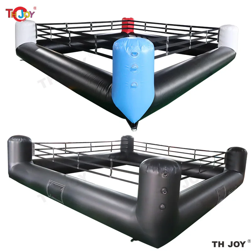 Spedizione Aerea Gratuita A Porta 4X4M 13 X13Ft Personalizzato Interattivo Gonfiabile Wrestling Ring Game Joust Games Field