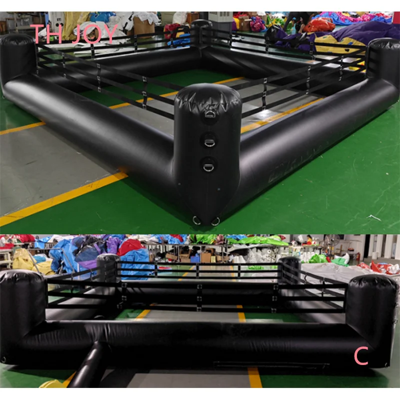 Spedizione Aerea Gratuita A Porta, 4X4M 13 X13Ft Personalizzato Gonfiabile Interattivo Wrestling Ring Game Joust Games Field