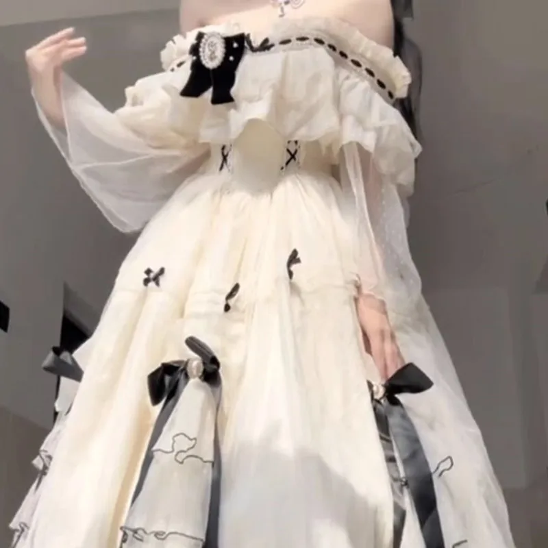 Elegante Abito Lolita Sweet Miss Generative Color Heavy Industry Lolita Dress Women Wonderful Lolita Evening Princess Dress