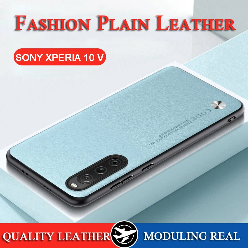 Per Sony Xperia 10 V Custodia In Pelle Liscia Custodia Sony Xperia 1 V/Xperia 5 V Pelle Morbida Cornice Fotocamera Funda Sony Xperia 1 5 10 Iv