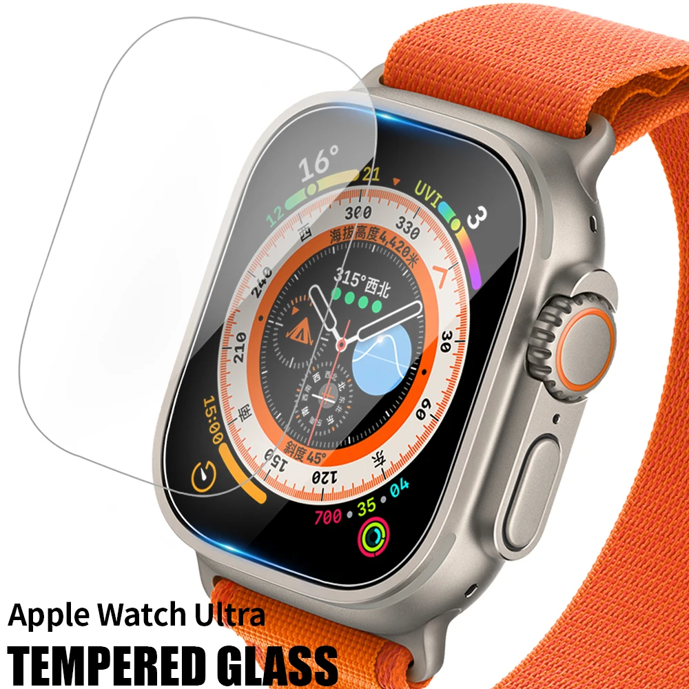Vetro Temperato Per Apple Watch Series 8 Pro 49Mm Pellicola Protettiva Antigraffio Per Apple Watch 8 Ultra 49Mm