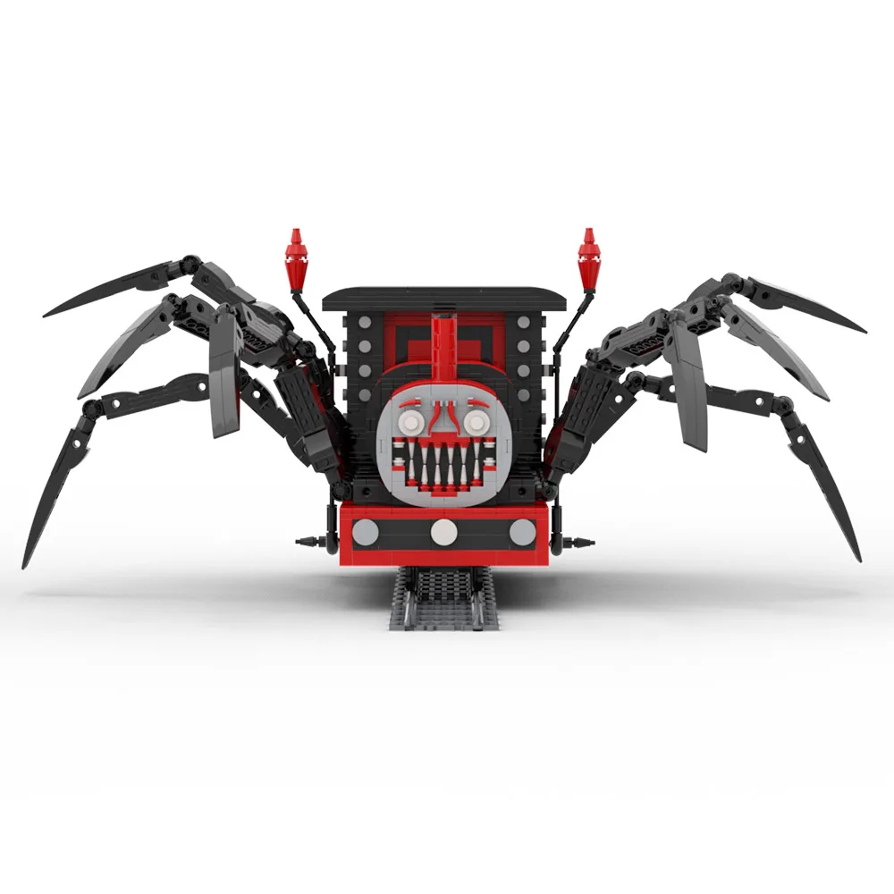 Moc Choo-Choo Charles Spider Train Building Block Set Horror Game Figure Monster Thomased Train Car Model Bricks Toy Kids Gift