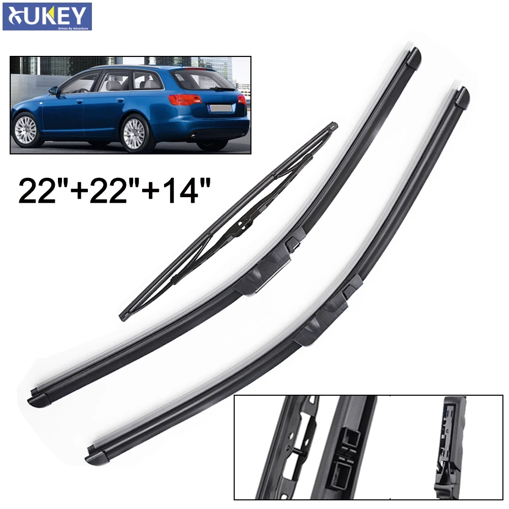 Xukey 22''22''14'' Parabrezza Spazzole Tergicristallo Per Audi A6 C6 S6 Rs6 2004 2005 2006 2007 2008 2009 2010 2011 Per Auto Parabrezza Auto