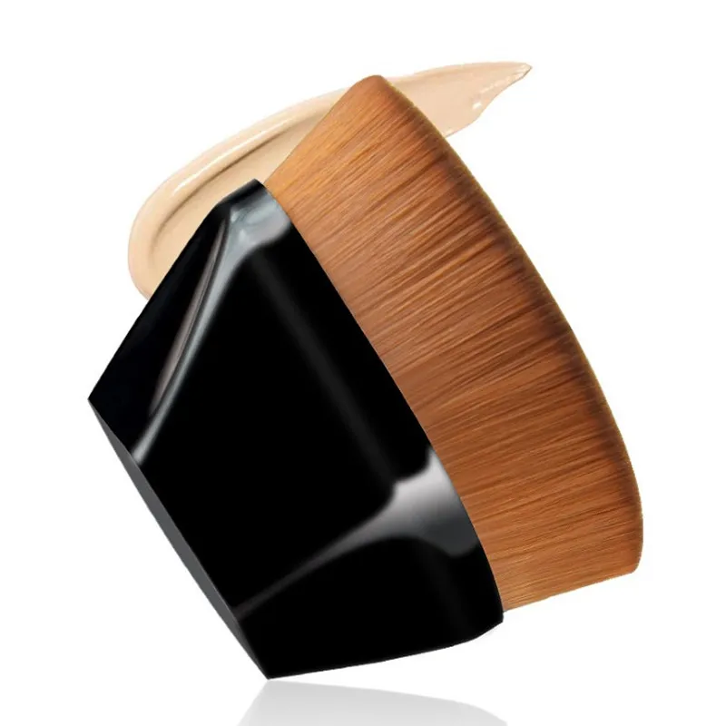 Pennello Esagonale Rombico Con Manico Corto Magic Foundation Pennello Per Trucco Liquido Bb Cream Blush In Polvere Di Alta Qualità