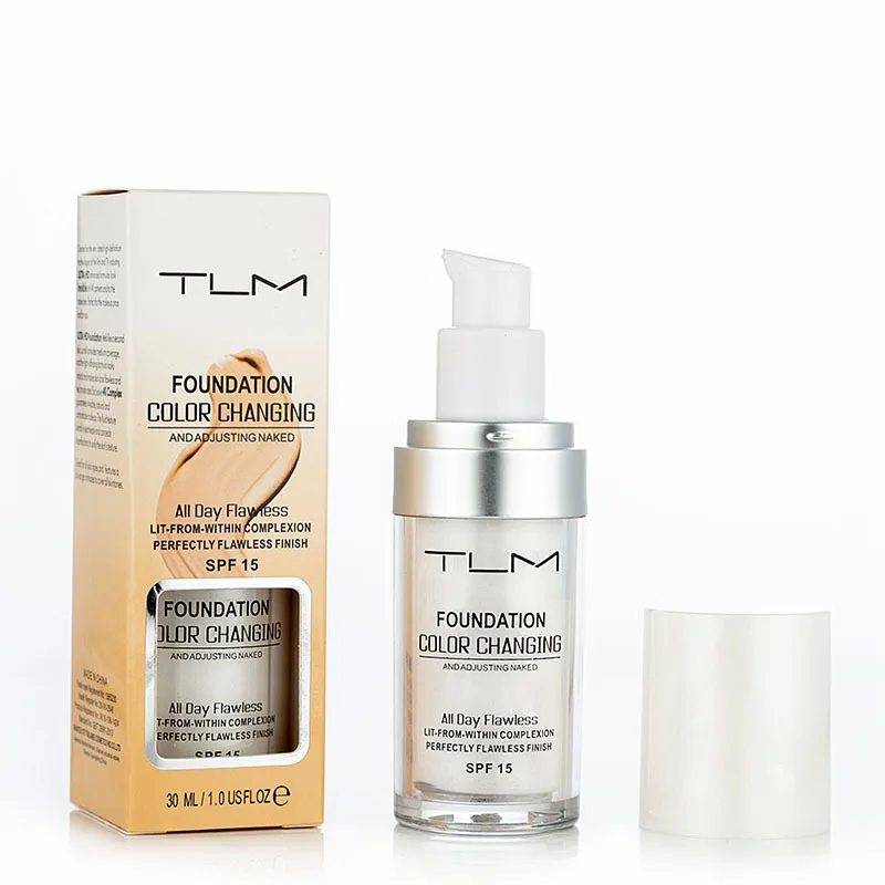 Tum Foundation 30Ml Makeup Fondotinta Liquido Che Cambia Colore Matte High Coverage Concealer Cream Base Maquiagem