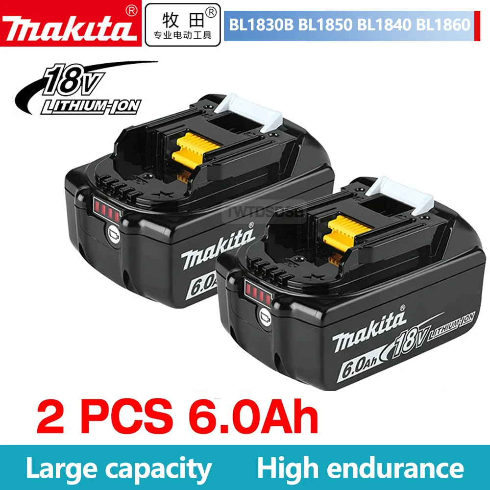 Originale Makita 6Ah/5Ah/3Ah Per Batteria Makita 18V Bl1830B Bl1850B Bl1850 Bl1840 Bl1860 Bl1815 Batteria Al Litio Di Ricambio