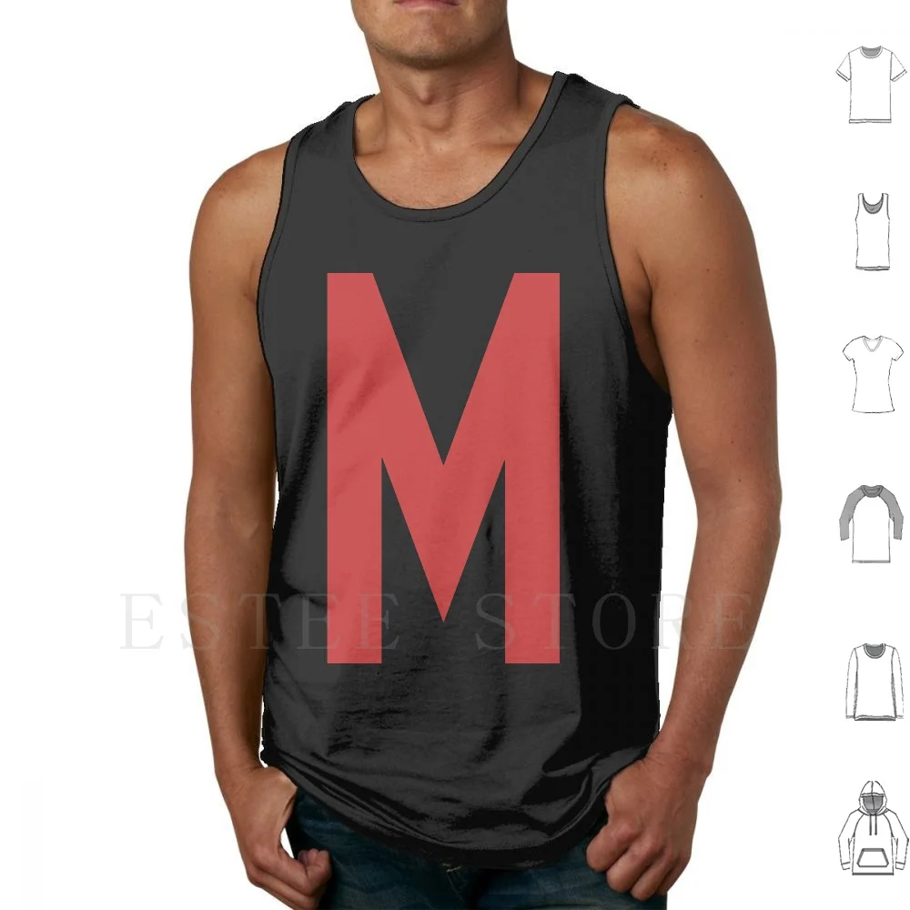 Canottiere Di Potente Max Canottiera Senza Maniche Potente Max Potente Max Cartoon Potrebbe Max M Rosso M Rosso Lettera M Giocattoli Cartoni Animati