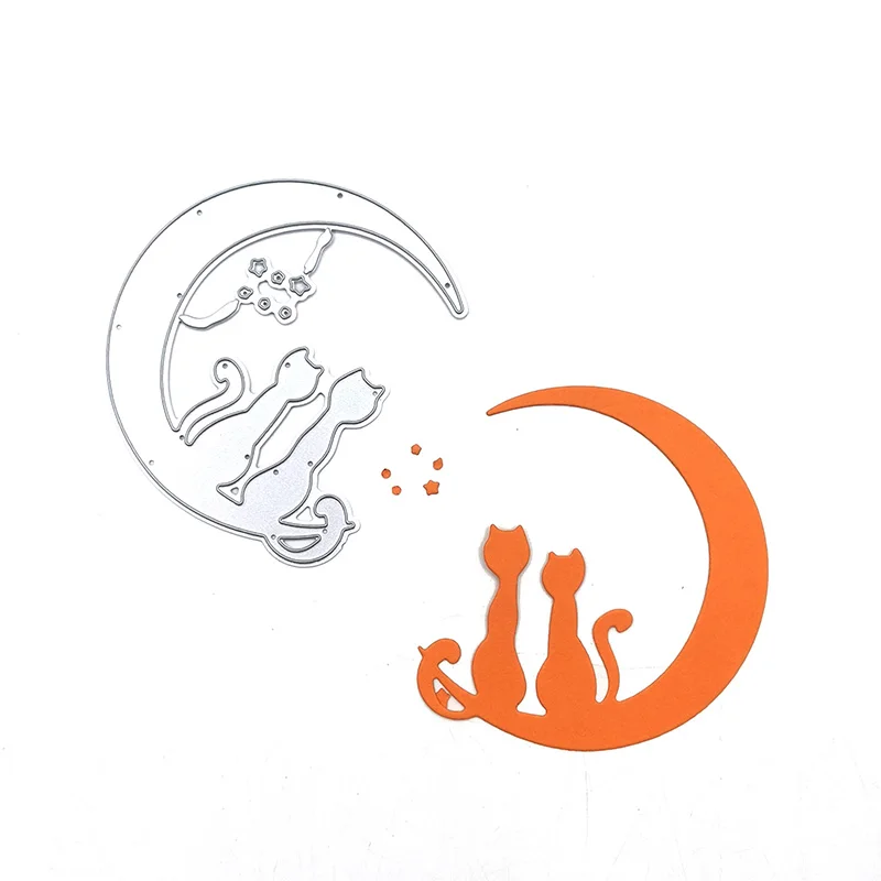 Julyarts Fox Moon Die Cutting Dies Scrapbooking Soldes Mold Decoration Scrapbook Paper Craft Knife Mold Blade Punch Stencil