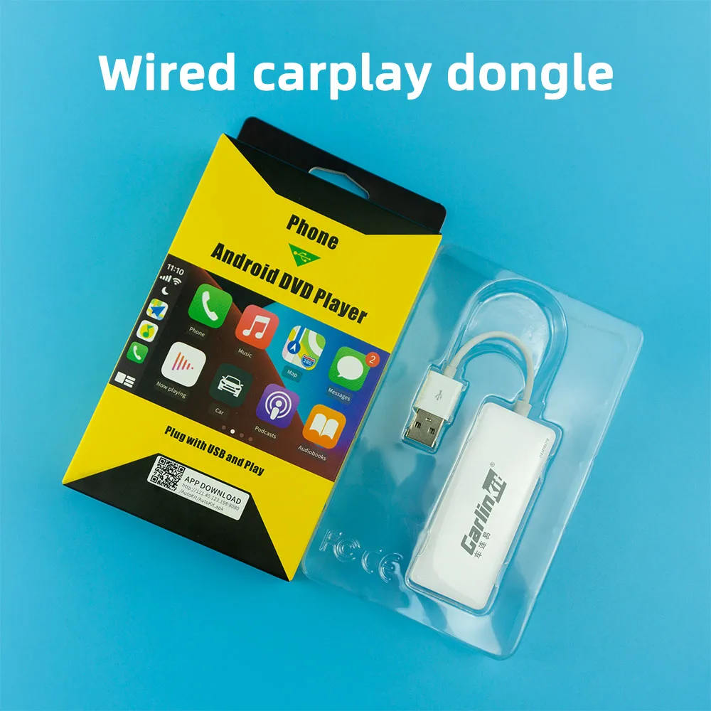 Dongle Carplay Cablato Usb Carlink Per Android Radio Di Navigazione Gps Per Auto Modulo Apple Carplay Adattatore Per Smartphone Auto Android Ios
