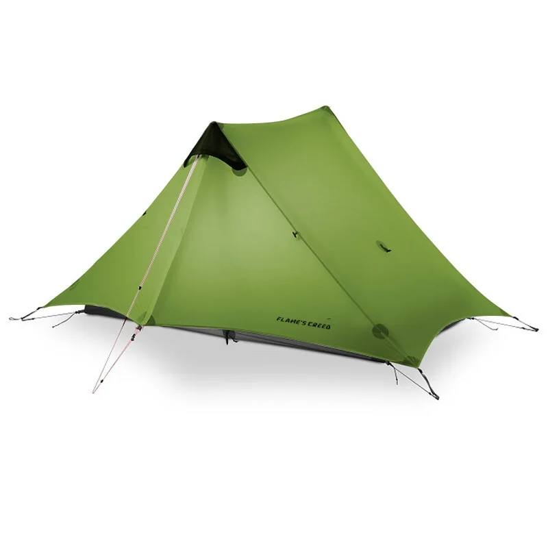 Flame'S Creed Lanshan 2021 Nuova Versione 220Cm Campeggio Ultraleggero 2 Persone 3 Stagione 15D Silnylon Tenda Senza Stelo